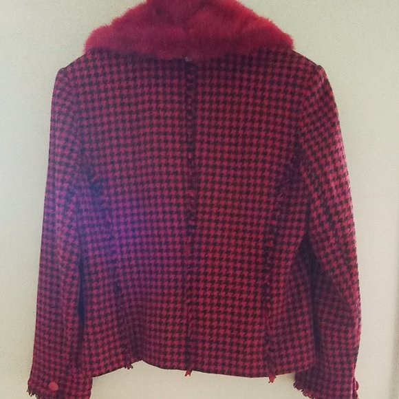 Vintage 'METRO STYLE' Wool blend Jacket with detachable collar Size 16 EUC - Picture 16 of 16